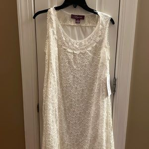 White lace size 8 dress
